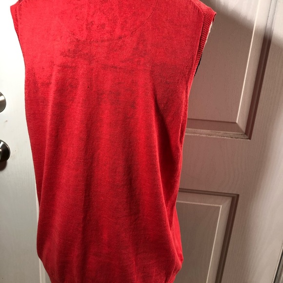 NEW, Biline lady’s red orange linen cotton vest. L - Picture 2 of 8